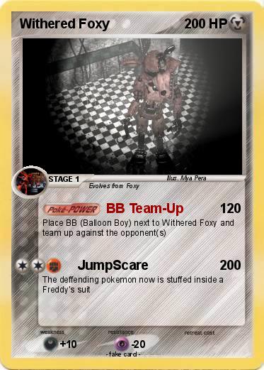 Pokemon Withered Foxy