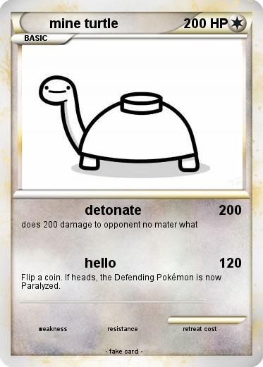 Pokemon mine turtle