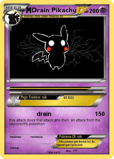 Pokemon Drain Pikachu