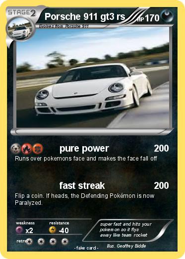 Pokemon Porsche 911 gt3 rs