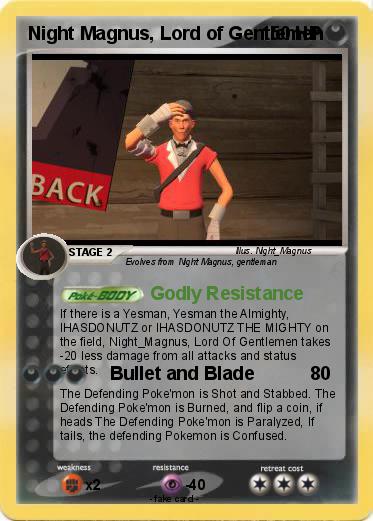 Pokemon Night Magnus, Lord of Gentlemen