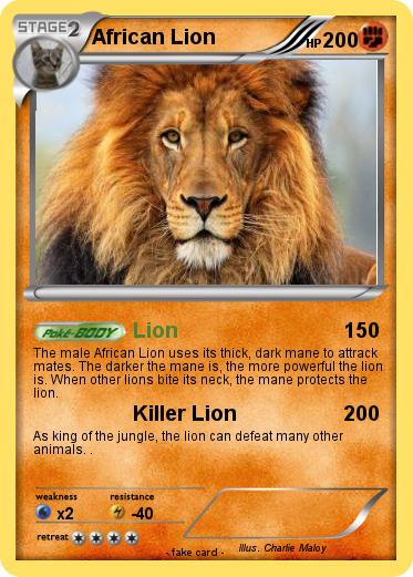 Pokemon African Lion