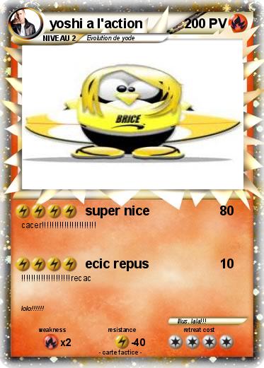 Pokemon yoshi a l'action