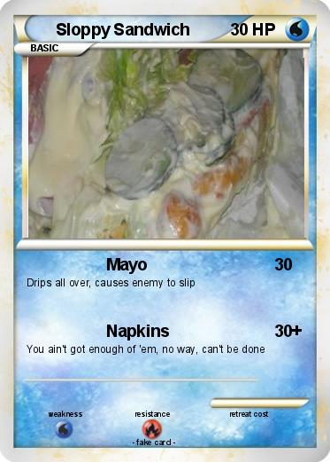 Pokemon Sloppy Sandwich