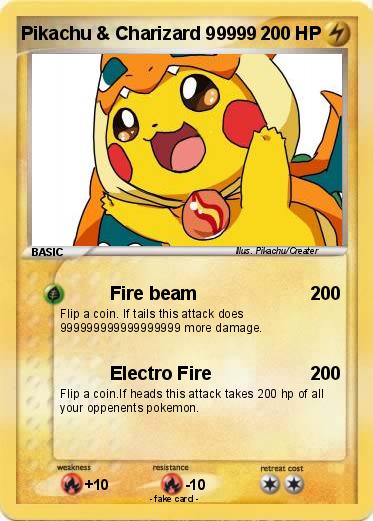 Pokemon Pikachu & Charizard 99999