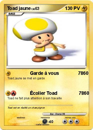 Pokemon Toad jaune