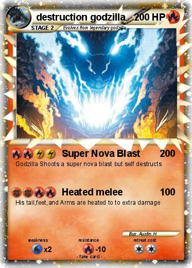 Pokemon destruction godzilla