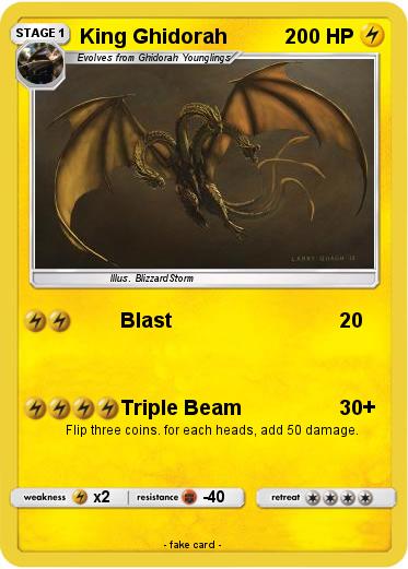 Pokemon King Ghidorah