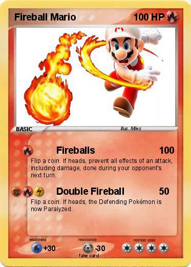 Pokemon Fireball Mario