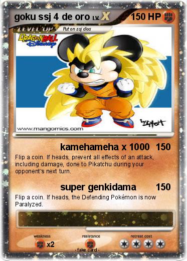 Pokemon goku ssj 4 de oro