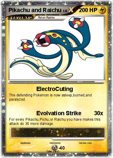 Pokemon Pikachu and Raichu