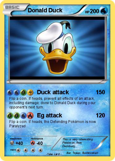 Pokemon Donald Duck