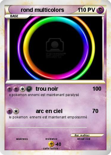 Pokemon rond multicolors