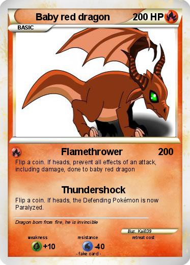 Pokemon Baby red dragon