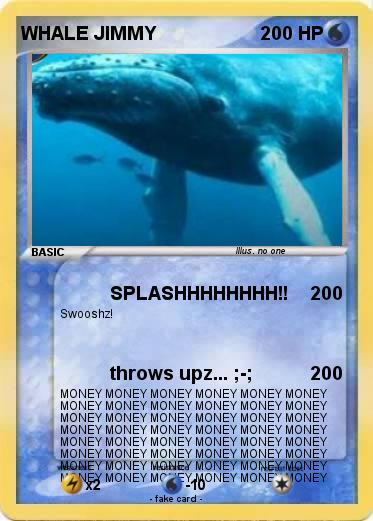 Pokemon WHALE JIMMY