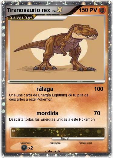 Pokemon Tiranosaurio rex