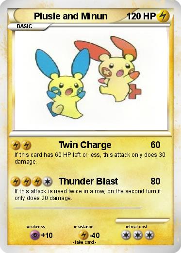 Pokemon Plusle and Minun
