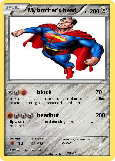 Pokemon My brother's head