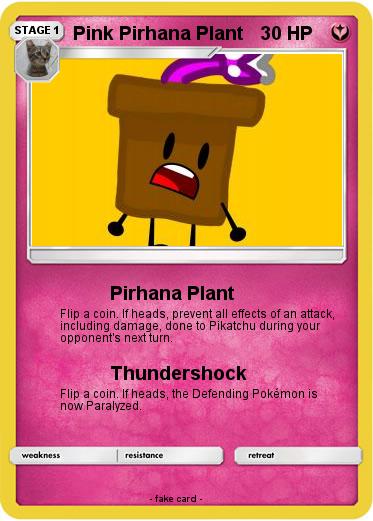 Pokemon Pink Pirhana Plant