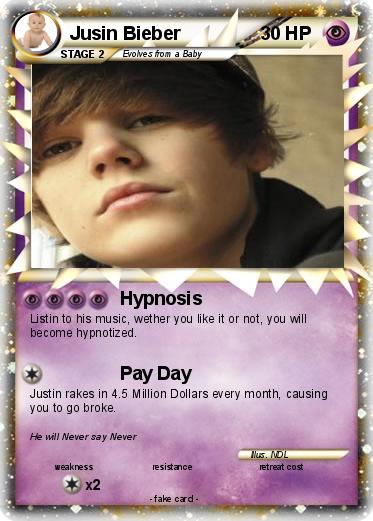 Pokemon Jusin Bieber