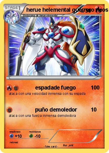 Pokemon herue helemental guerrero neos