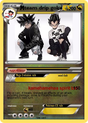 Pokemon team drip goku