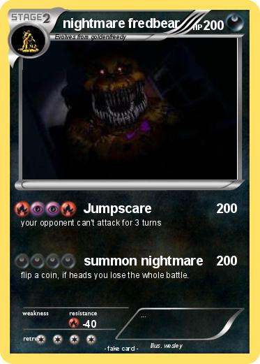 Pokemon nightmare fredbear