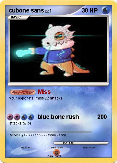 Pokemon cubone sans