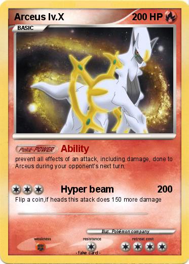 Pokemon Arceus lv.X
