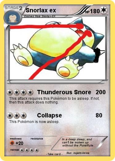 Pokemon Snorlax ex