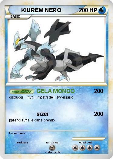 Pokemon KIUREM NERO
