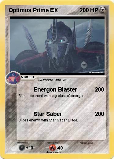 Pokemon Optimus Prime EX