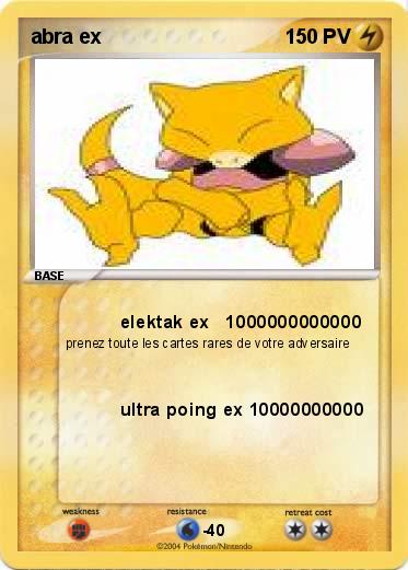 Pokemon abra ex