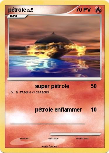 Pokemon pétrole