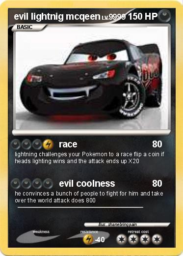 Pokemon evil lightnig mcqeen