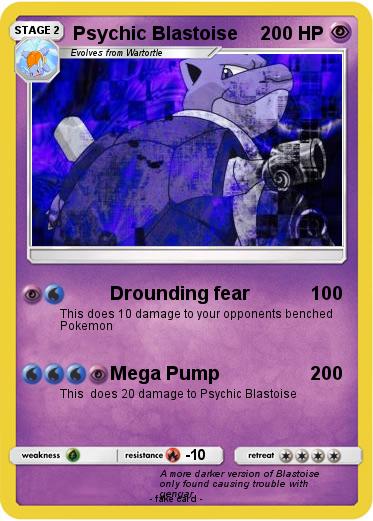Pokemon Psychic Blastoise