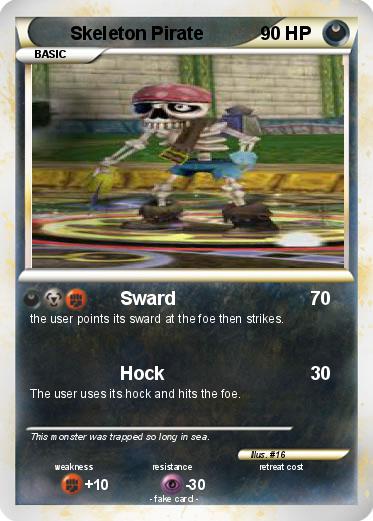 Pokemon Skeleton Pirate