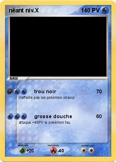 Pokemon néant niv.X