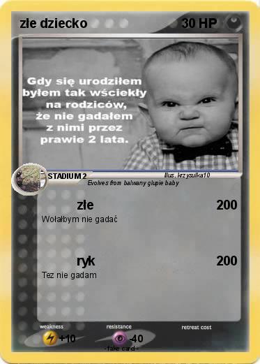 Pokemon złe dziecko
