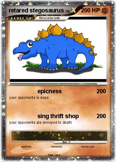Pokemon retared stegosaurus