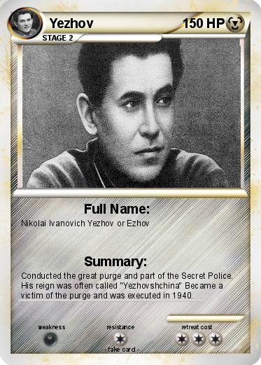 Pokemon Yezhov