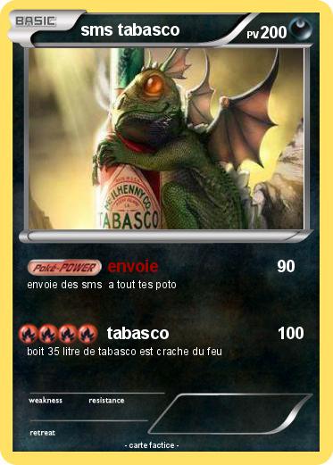 Pokemon sms tabasco
