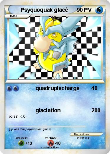 Pokemon Psyquoquak glacé