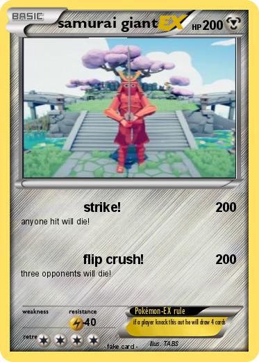 Pokemon samurai giant