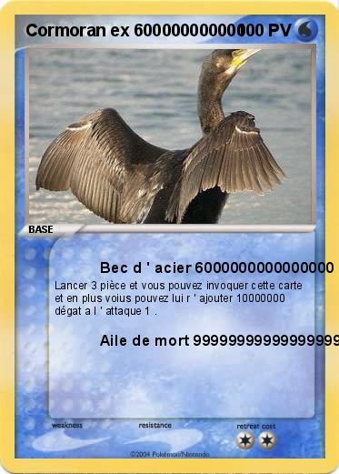 Pokemon Cormoran ex 600000000000