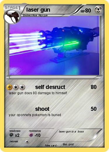Pokemon laser gun
