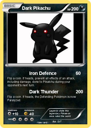 Pokemon Dark Pikachu