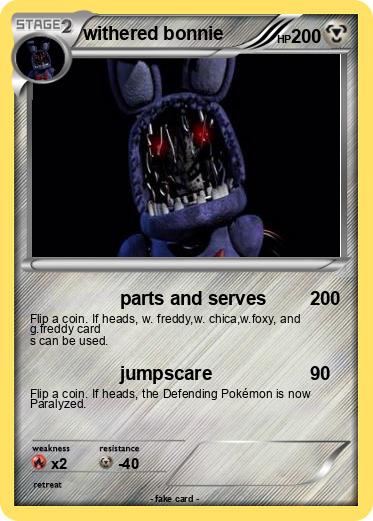 Pokemon withered bonnie
