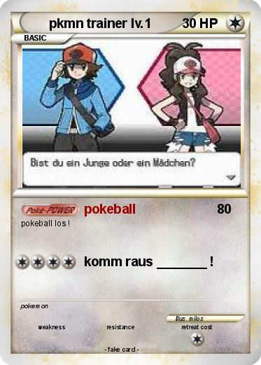 Pokemon pkmn trainer lv.1