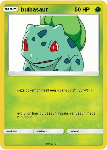 Pokemon bulbasaur